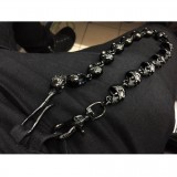 Black Skull Wallet / key Chain  TBE91